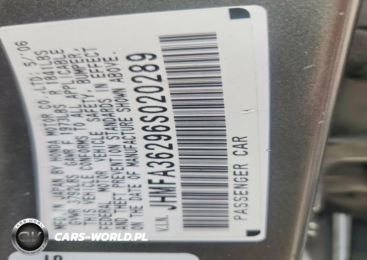 2006 Honda Civic Hybrid VIN:JHMFA36296S020289 - 12