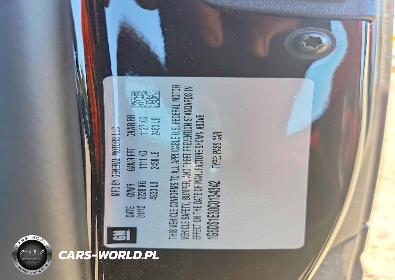2012 Cadillac Cts Premium Collection VIN:1G6DS1E30C0134342 - 12