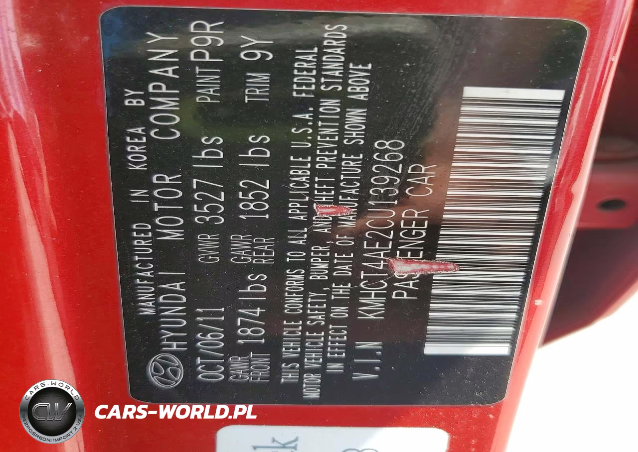 2012 Hyundai Accent Gls VIN:KMHCT4AE2CU139268 - 13