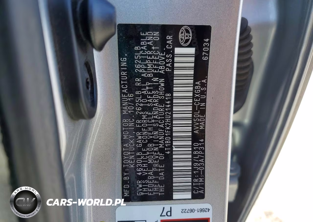 2017 Toyota Camry Hybrid Xle VIN:4T1BD1FK2HU214418 - 12