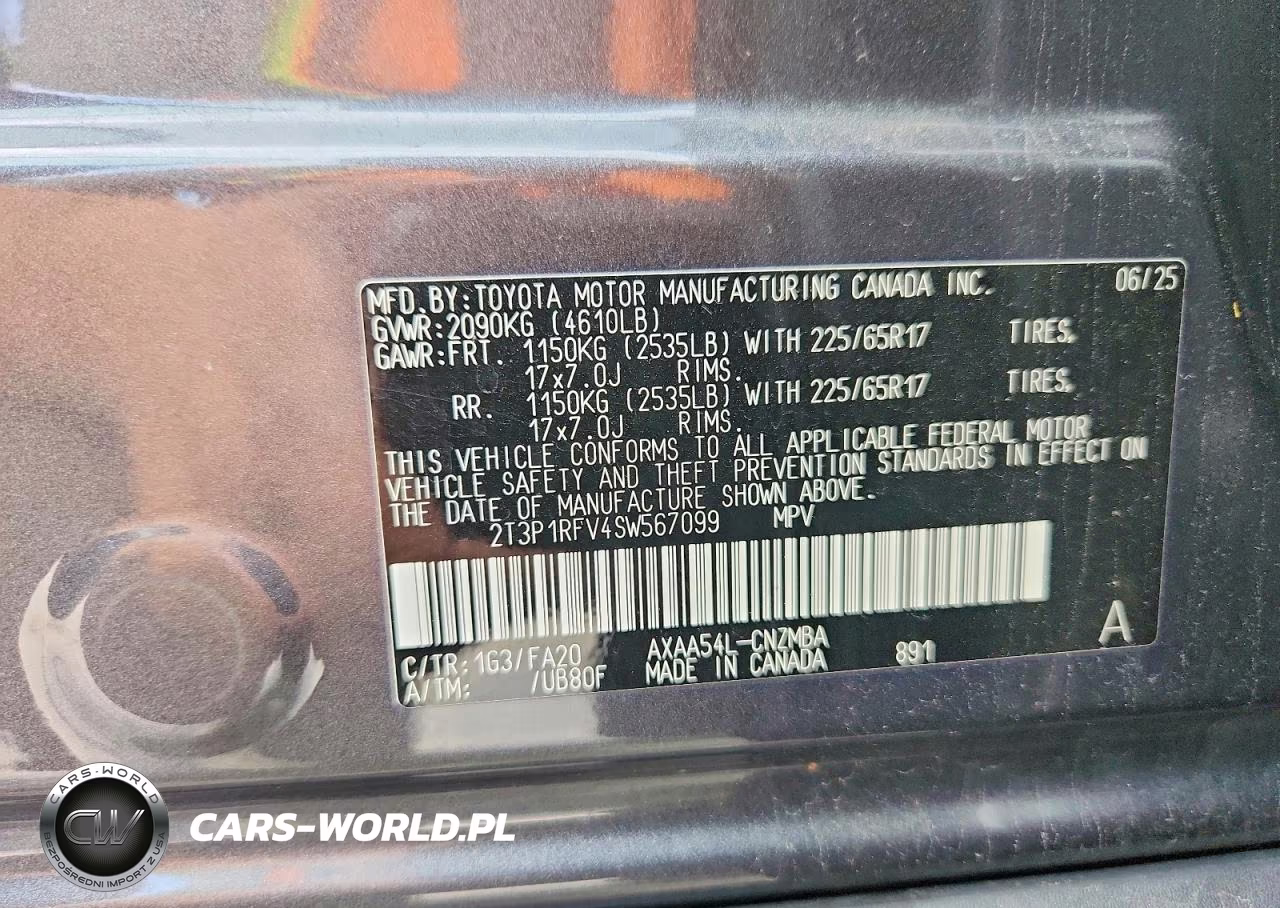 2025 Toyota Rav4 Xle VIN:2T3P1RFV4SW567099 - 13