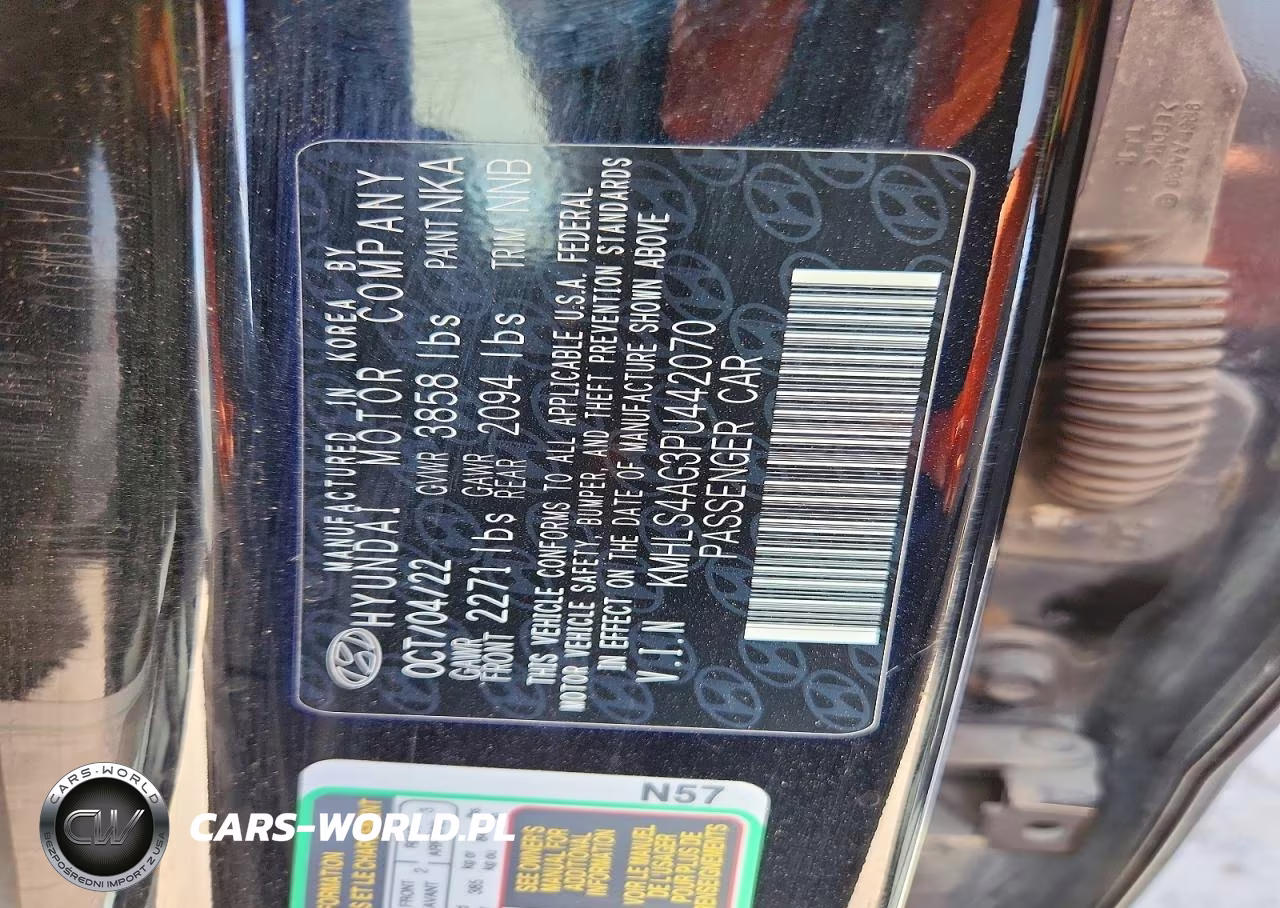 2023 Hyundai Elantra Sel VIN:KMHLS4AG3PU442070 - 12