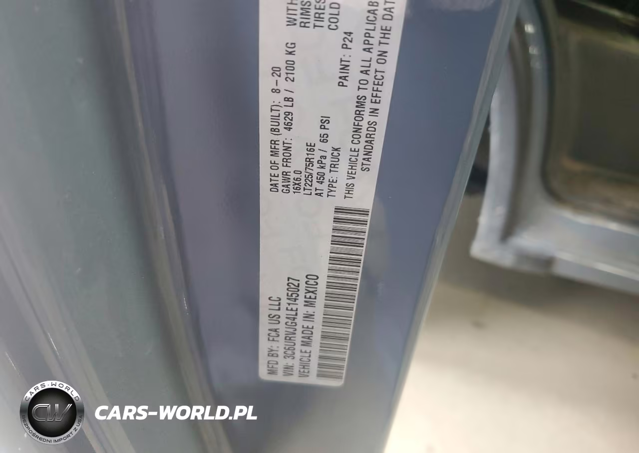 2020 Ram Promaster 3500 3500 High VIN:3C6URVJG4LE145027 - 13