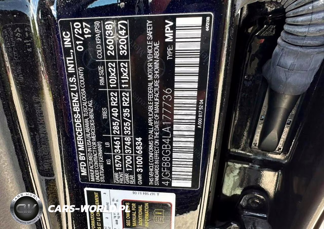 2020 Mercedes-Benz Gle 580 4Matic VIN:4JGFB8GB4LA177736 - 10