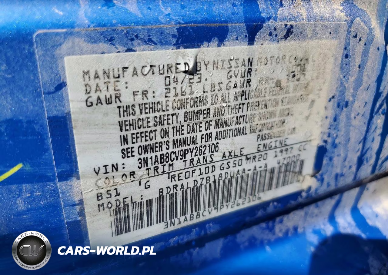 2023 Nissan Sentra Sv VIN:3N1AB8CV9PY262106 - 13
