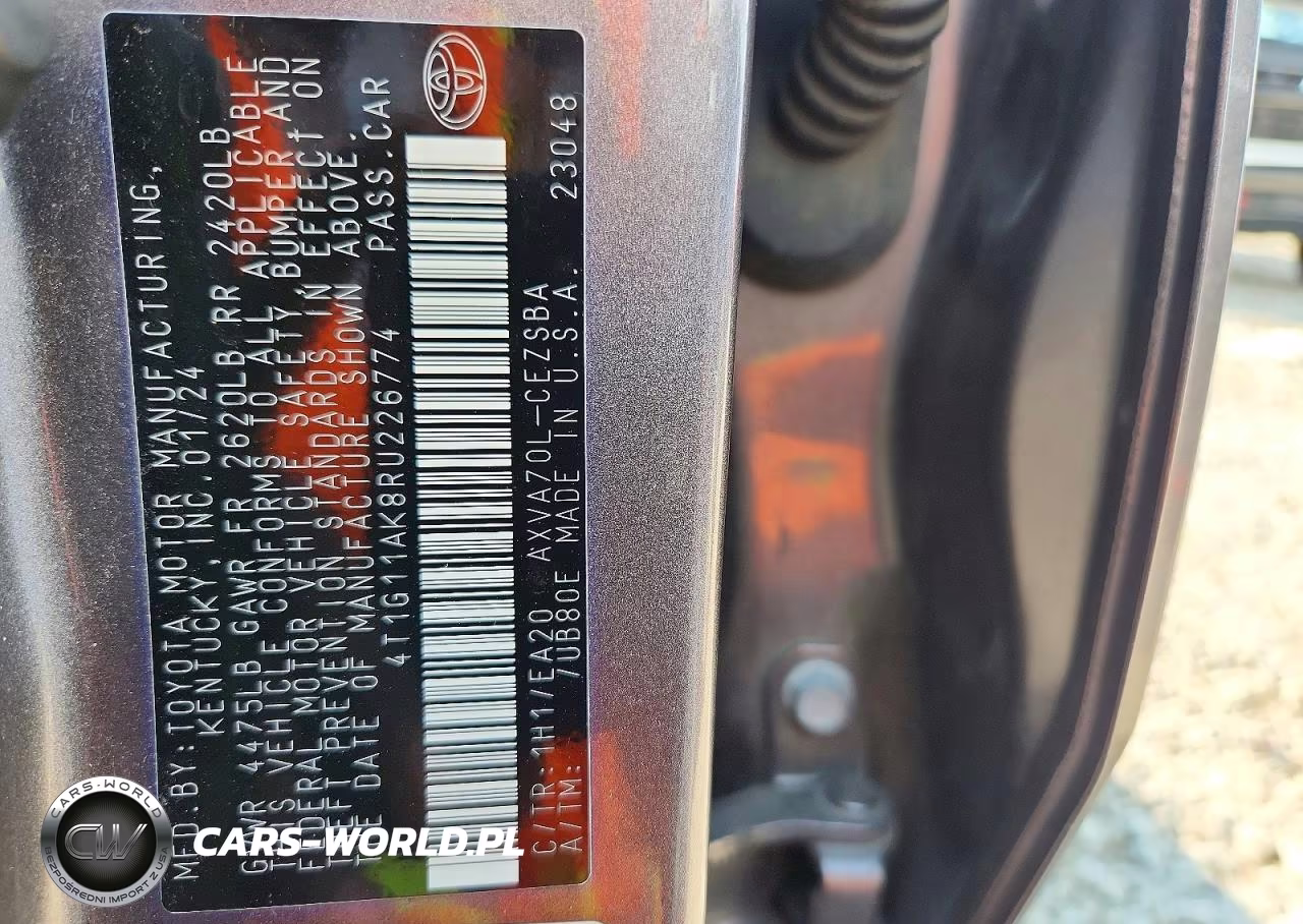 2024 Toyota Camry Se VIN:4T1G11AK8RU226774 - 12