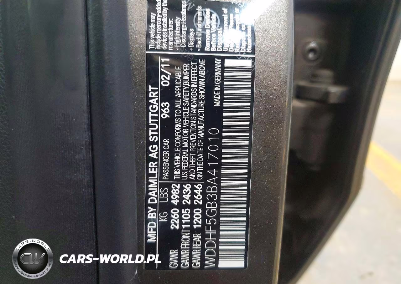 2011 Mercedes-Benz E 350 VIN:WDDHF5GB3BA417010 - 12