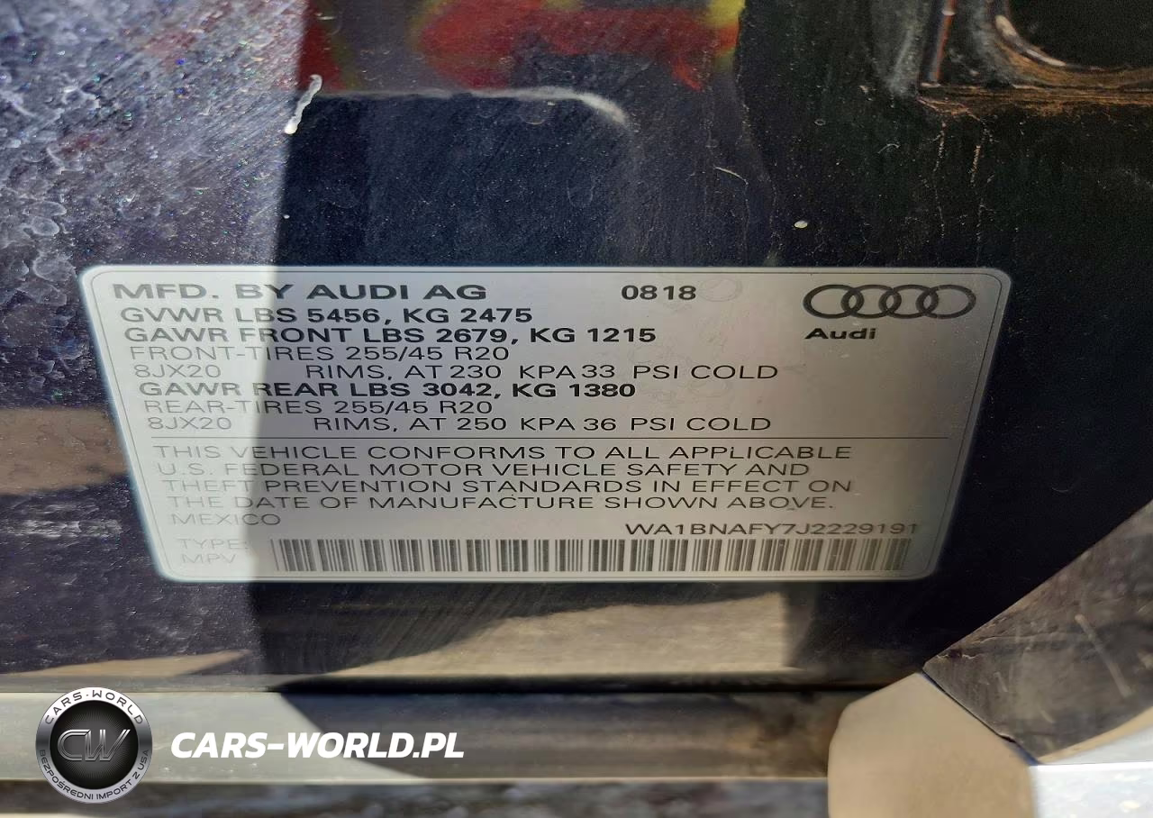 2018 Audi Q5 Premium Plus VIN:WA1BNAFY7J2229191 - 12