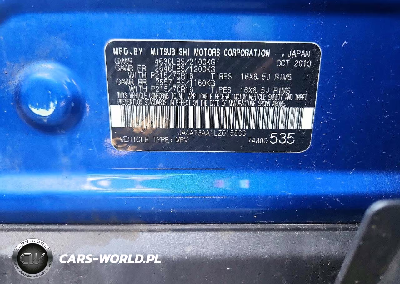 2020 Mitsubishi Eclipse Cross Es VIN:JA4AT3AA1LZ015833 - 13