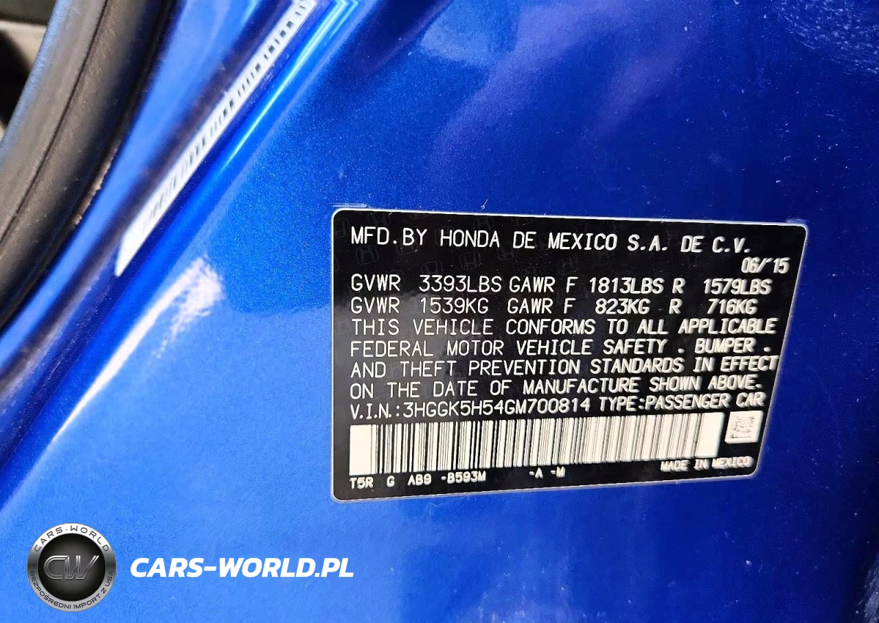 2016 Honda Fit Lx VIN:3HGGK5H54GM700814 - 14