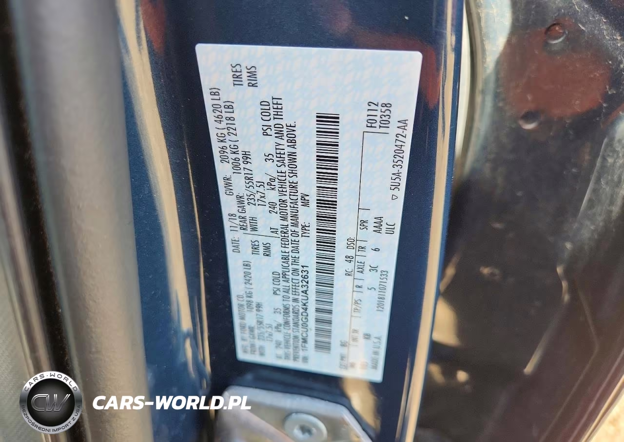 2019 Ford Escape Se VIN:1FMCU0GD4KUA32631 - 14