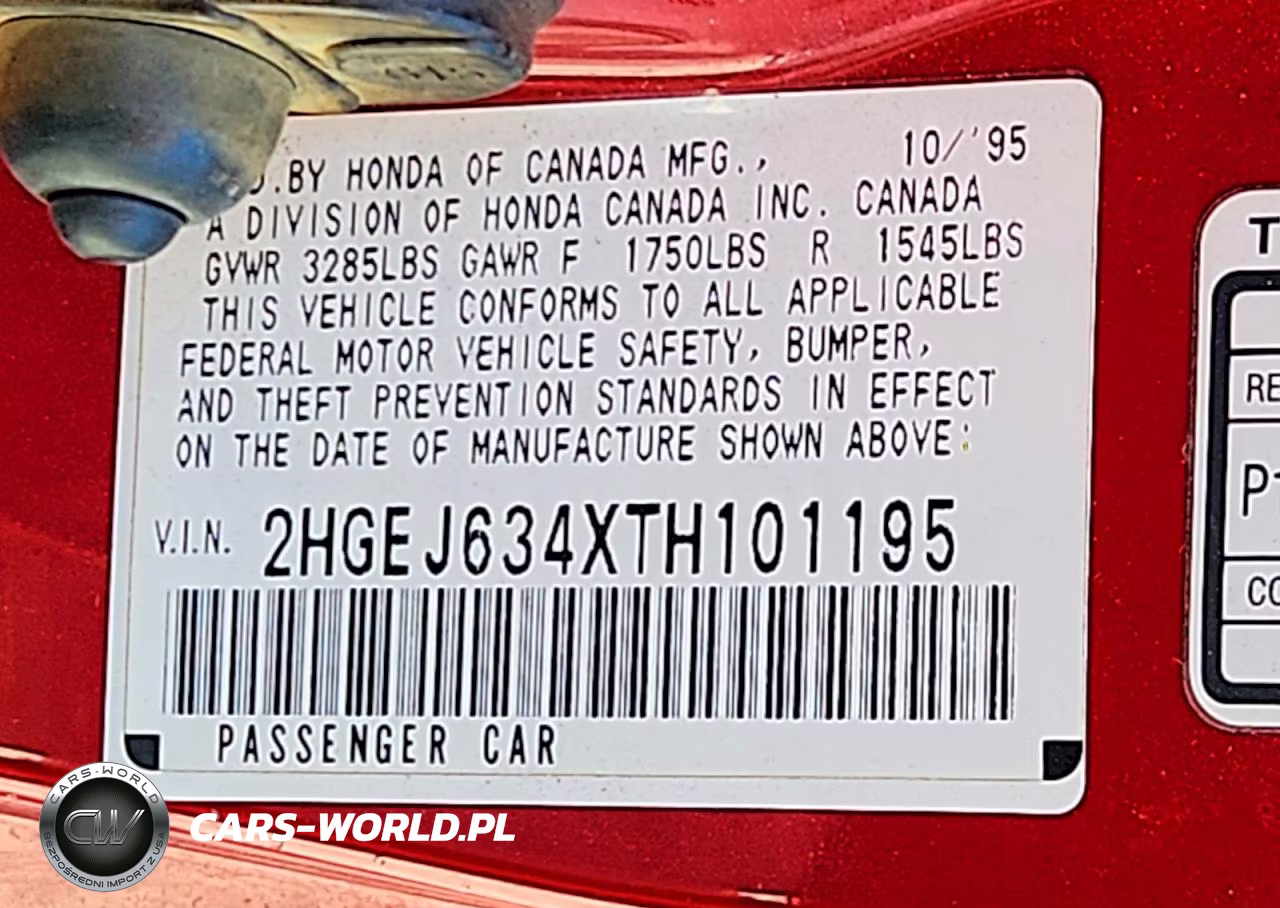 1996 Honda Civic Dx VIN:2HGEJ634XTH101195 - 12