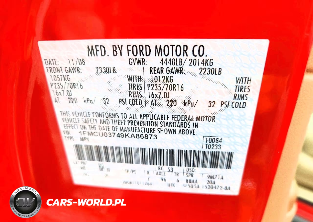 2009 Ford Escape Xlt VIN:1FMCU03749KA86873 - 13