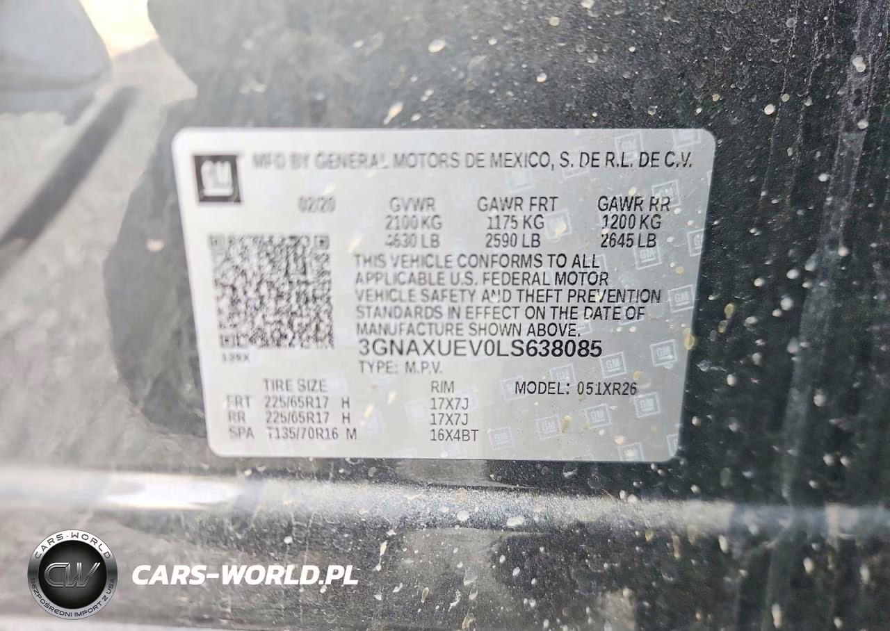 2020 Chevrolet Equinox Lt VIN:3GNAXUEV0LS638085 - 12
