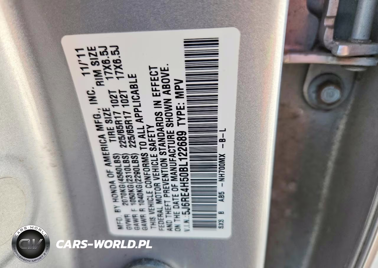 2011 Honda Cr-V Ex VIN:5J6RE4H50BL122689 - 12