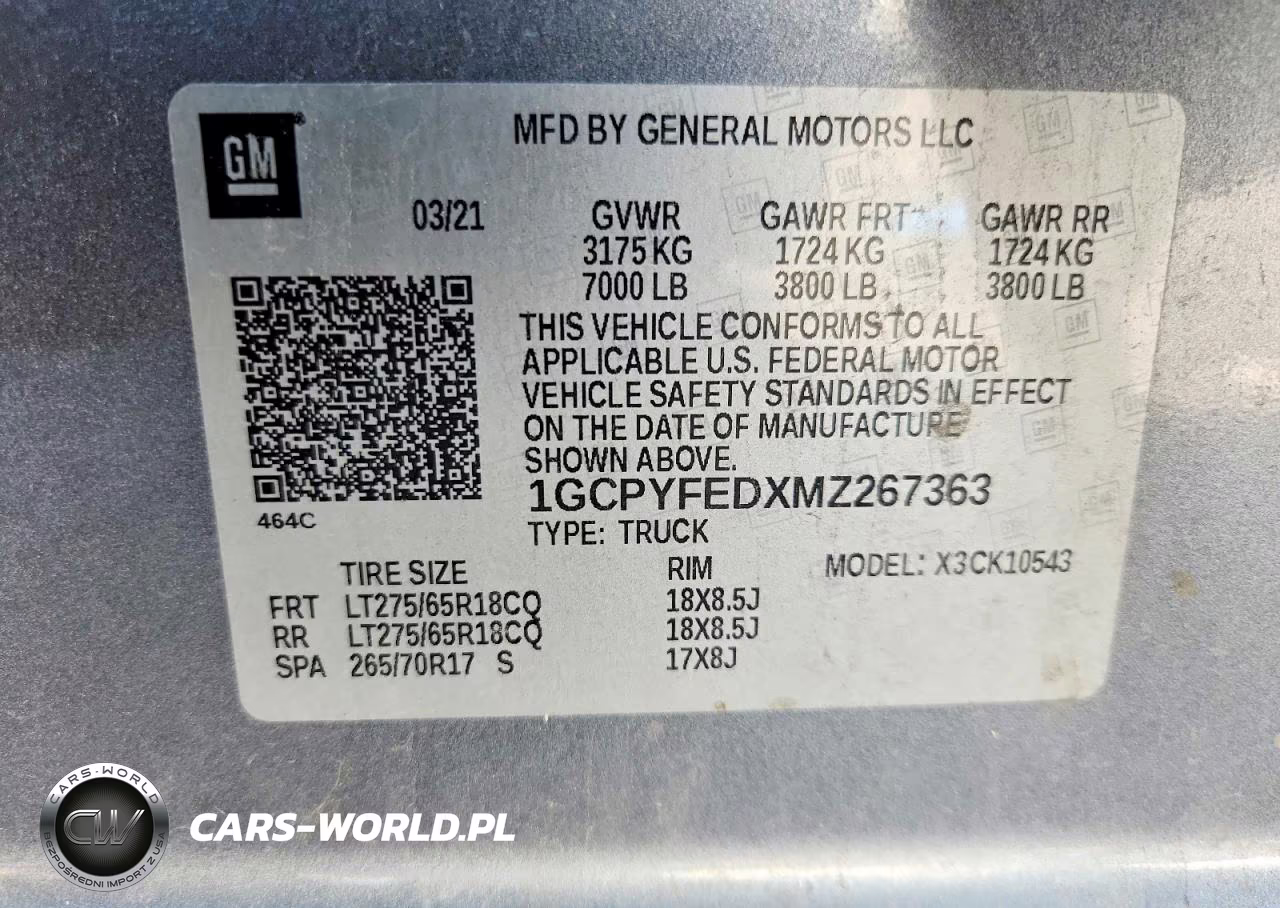 2021 Chevrolet Silverado K1500 Lt Trail Boss VIN:1GCPYFEDXMZ267363 - 12