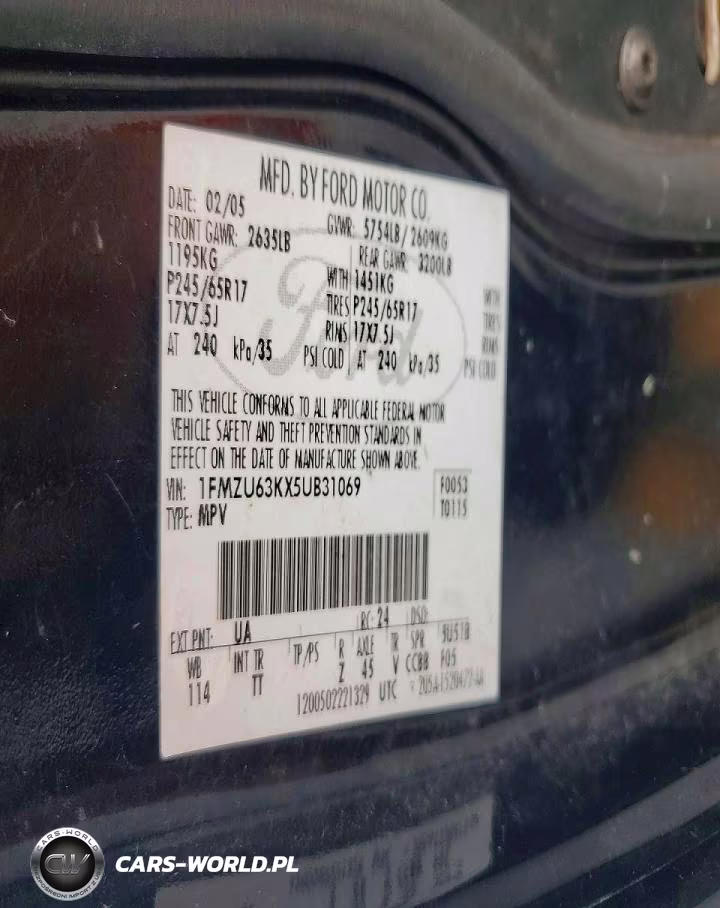 2005 Ford Explorer Xlt VIN:1FMZU63KX5UB31069 - 12