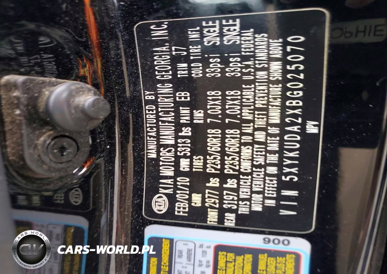 2011 Kia Sorento Ex VIN:5XYKUDA2XBG025070 - 13