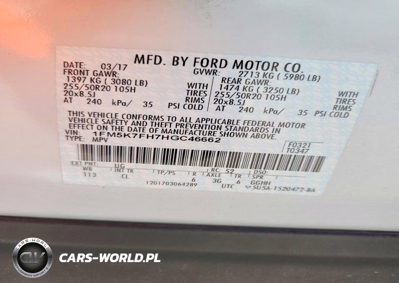 2017 Ford Explorer Limited VIN:1FM5K7FH7HGC46662 - 14