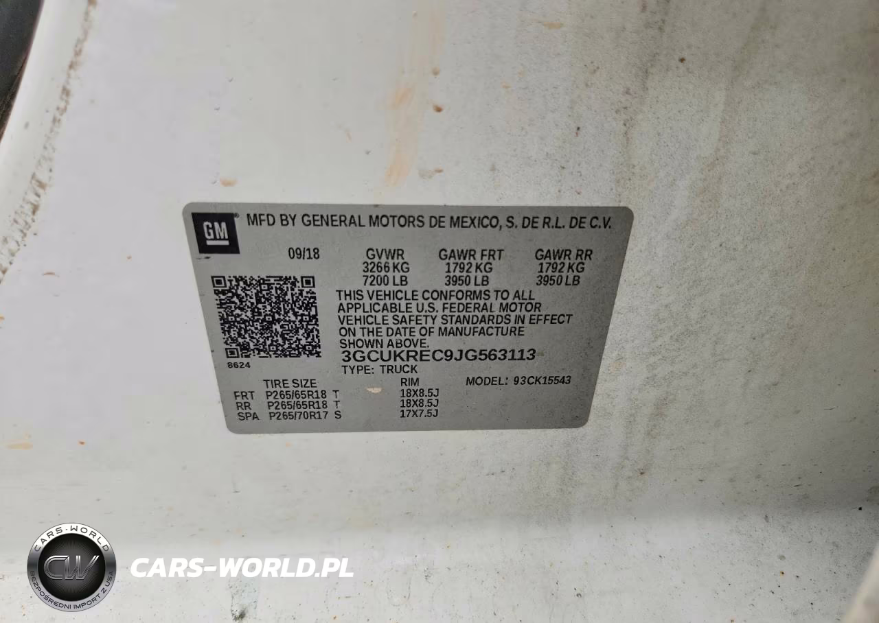 2018 Chevrolet Silverado K1500 Lt VIN:3GCUKREC9JG563113 - 12
