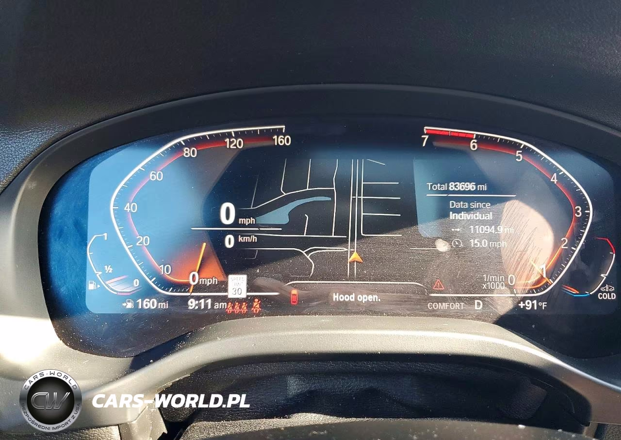 2021 BMW X4 xDrive30I VIN:5UX2V1C08M9G95990 - 9