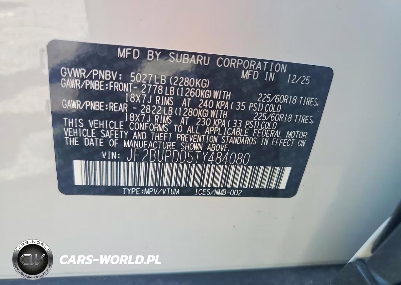 2026 Subaru Outback Limited VIN:JF2BUPDD5TY484080 - 13