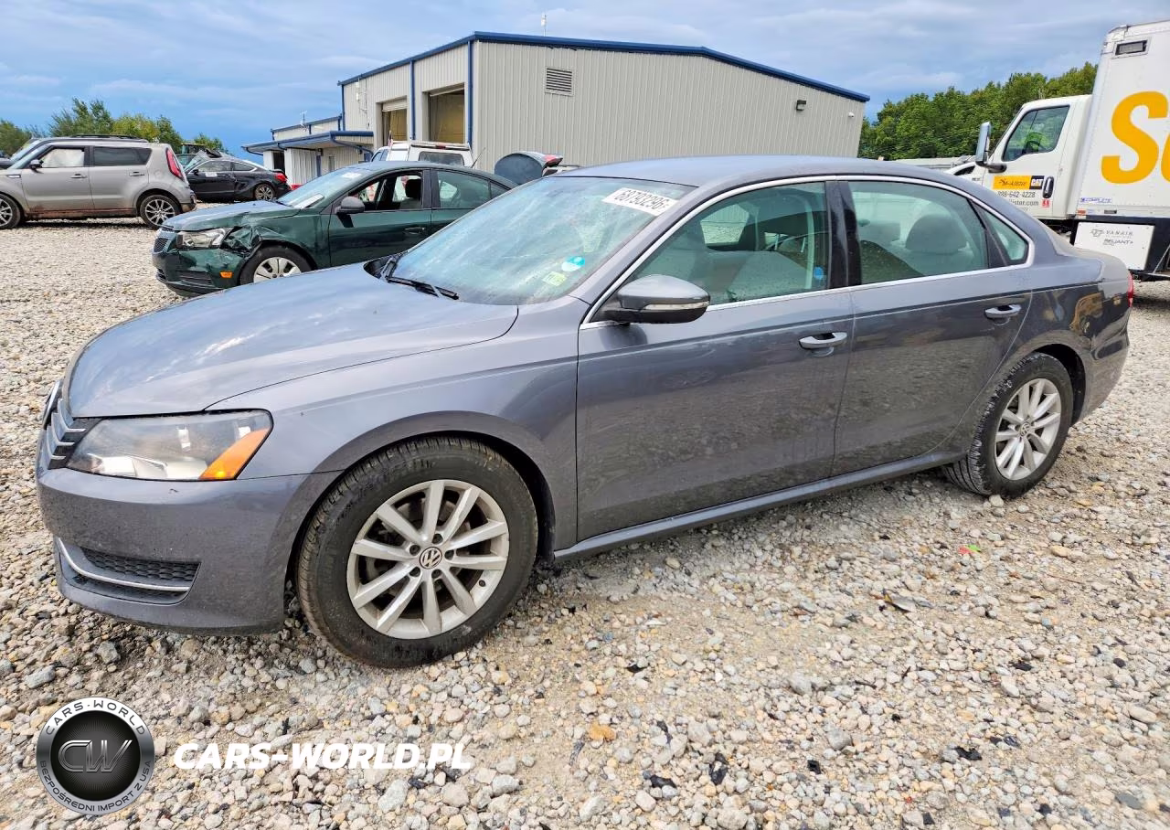 2012 Volkswagen Passat Se VIN:1VWBP7A3XCC032122 - 1