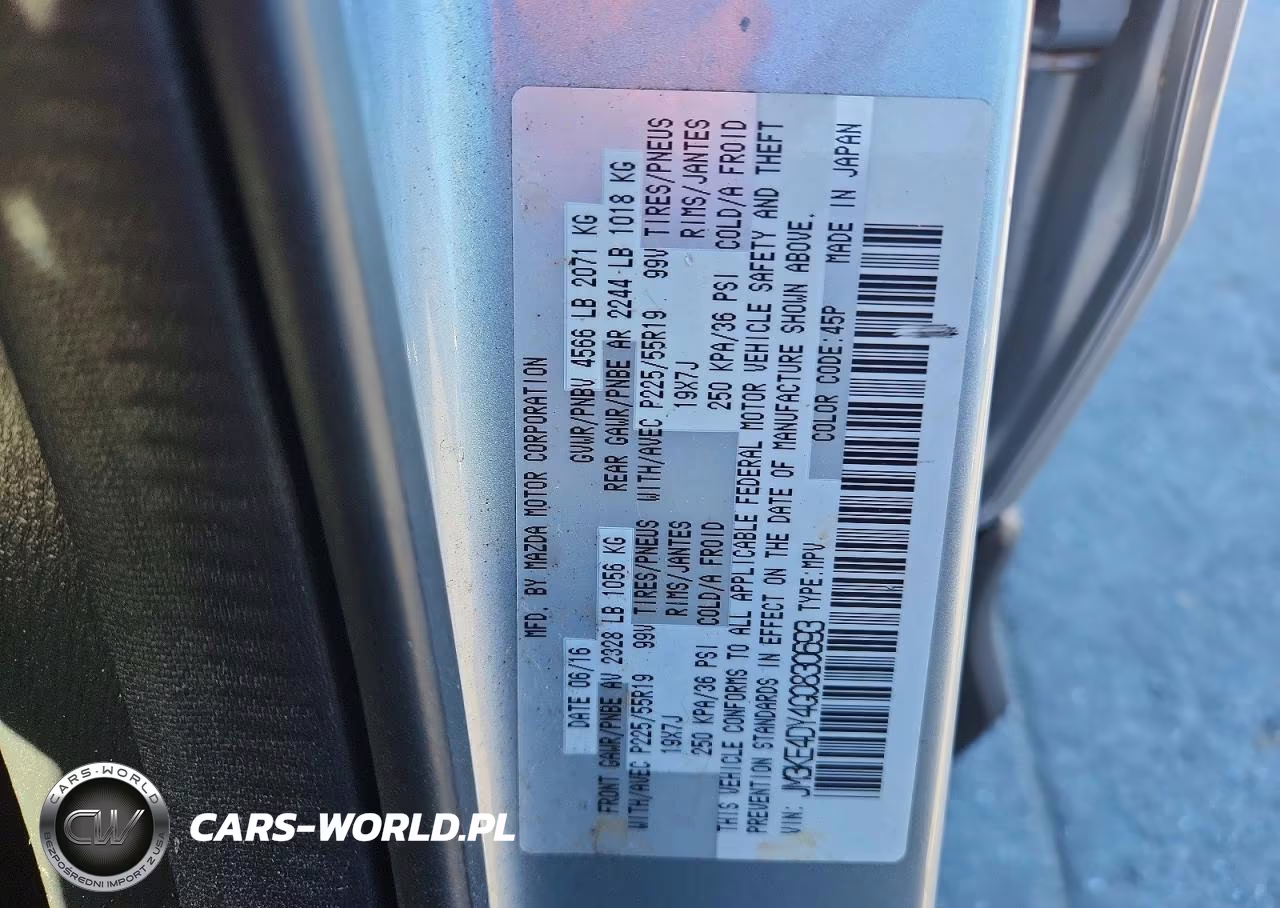 2016 Mazda Cx-5 Gt VIN:JM3KE4DY4G0830693 - 13