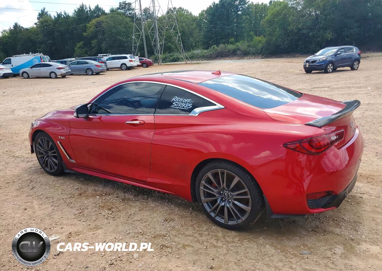 2017 Infiniti Q60 Red Sport 400 VIN:JN1FV7EK8HM610833 - 2