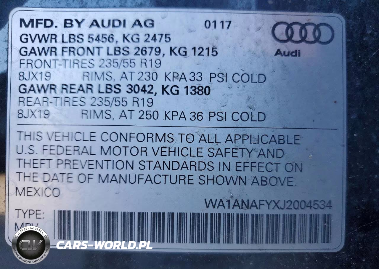 2018 Audi Q5 Premium VIN:WA1ANAFYXJ2004534 - 13