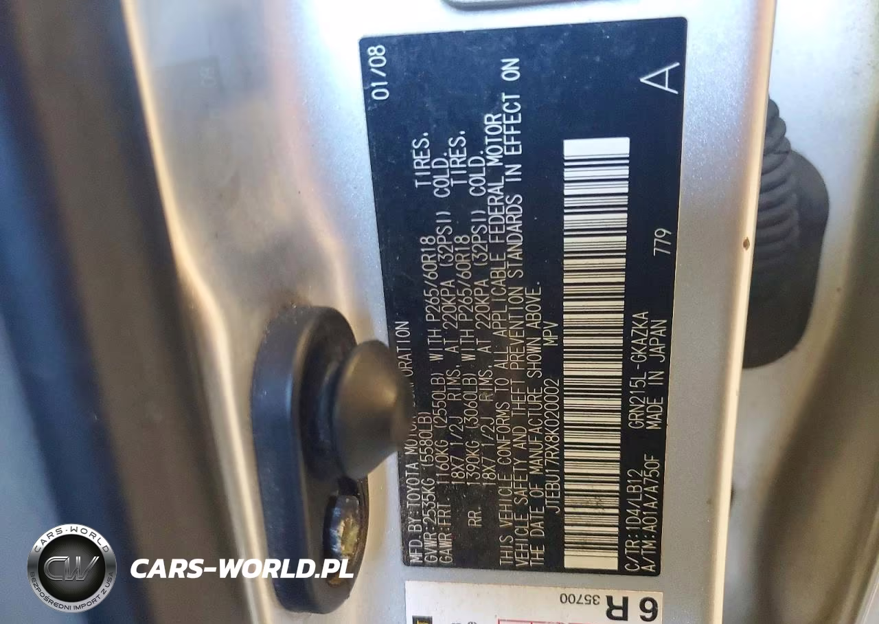 2008 Toyota 4Runner Limited VIN:JTEBU17RX8K020002 - 13
