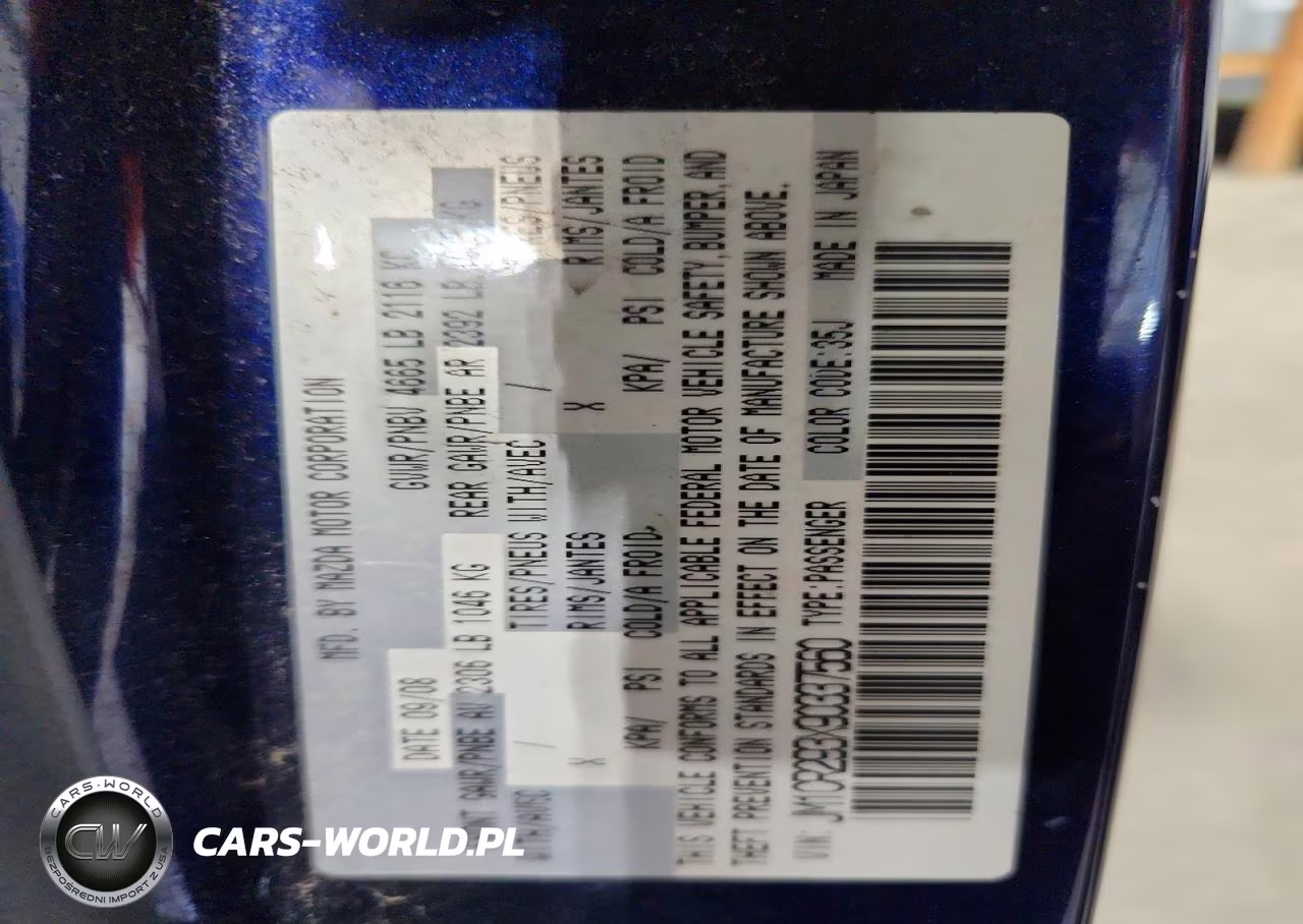 2009 Mazda 5 VIN:JM1CR293X90337560 - 12