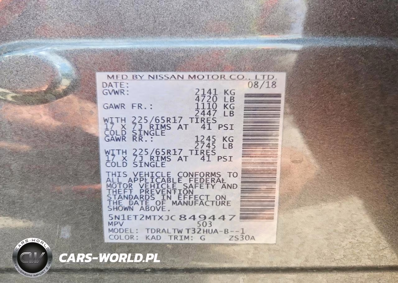 2018 Nissan Rogue Hybrid Sv VIN:5N1ET2MTXJC849447 - 13