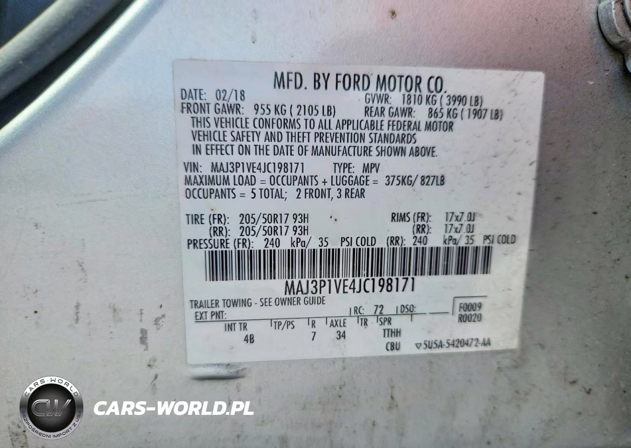 2018 Ford Ecosport Titanium VIN:MAJ3P1VE4JC198171 - 12