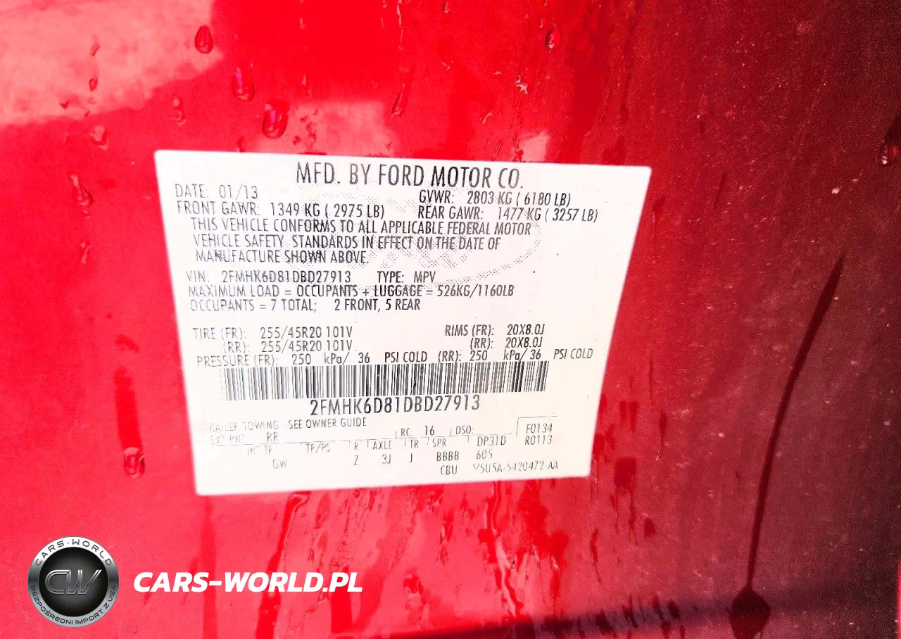 2013 Ford Flex Limited VIN:2FMHK6D81DBD27913 - 12