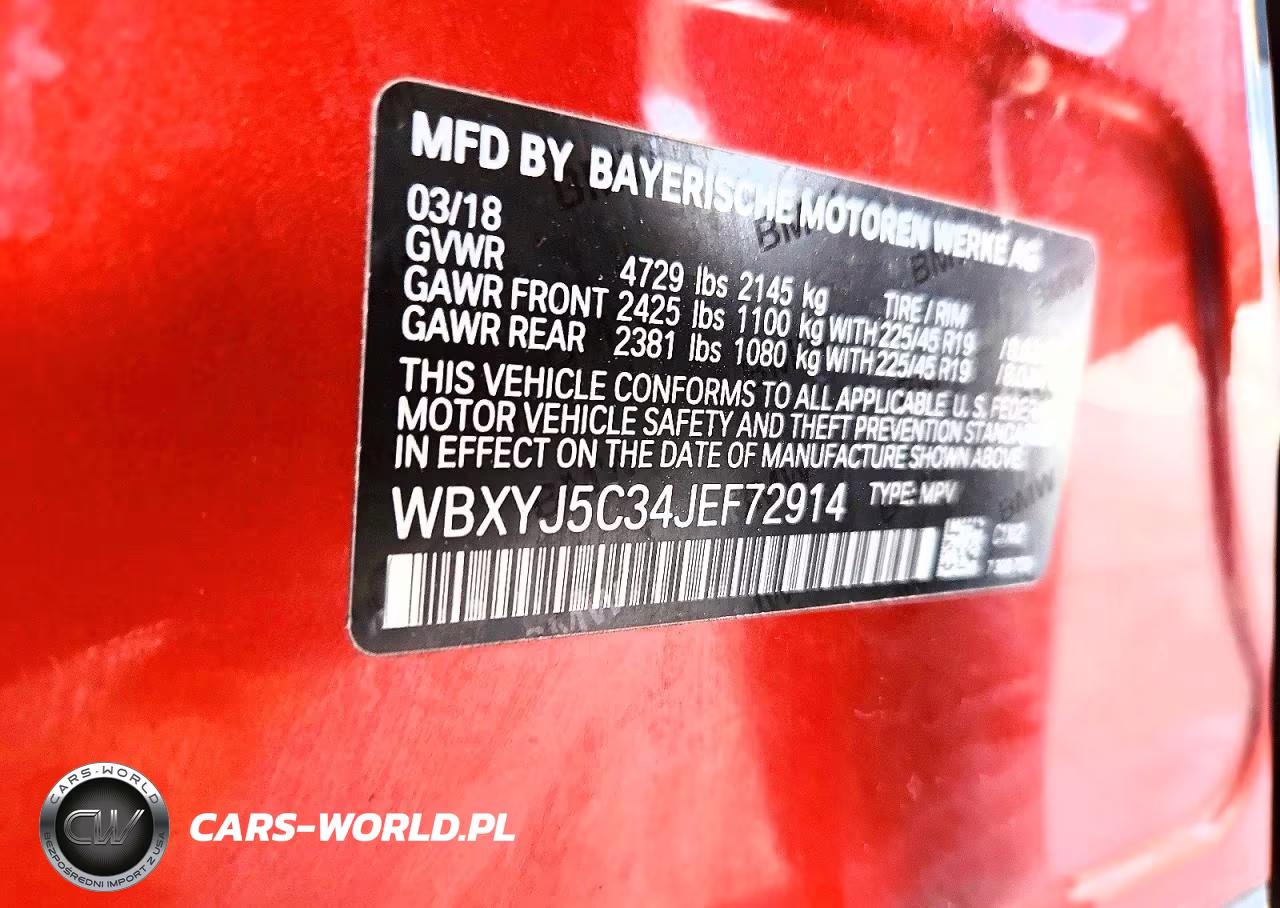 2018 BMW X2 xDrive28I VIN:WBXYJ5C34JEF72914 - 14