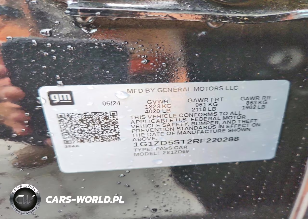 2024 Chevrolet Malibu Lt VIN:1G1ZD5ST2RF220288 - 12