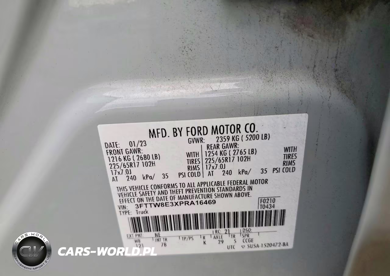 2023 Ford Maverick Xl VIN:3FTTW8E3XPRA16469 - 12