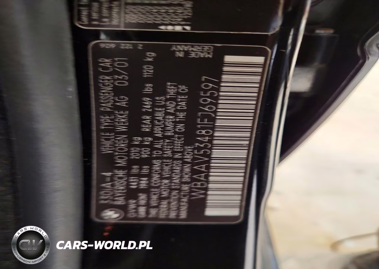2001 BMW 330 I VIN:WBAAV53481FJ69597 - 12