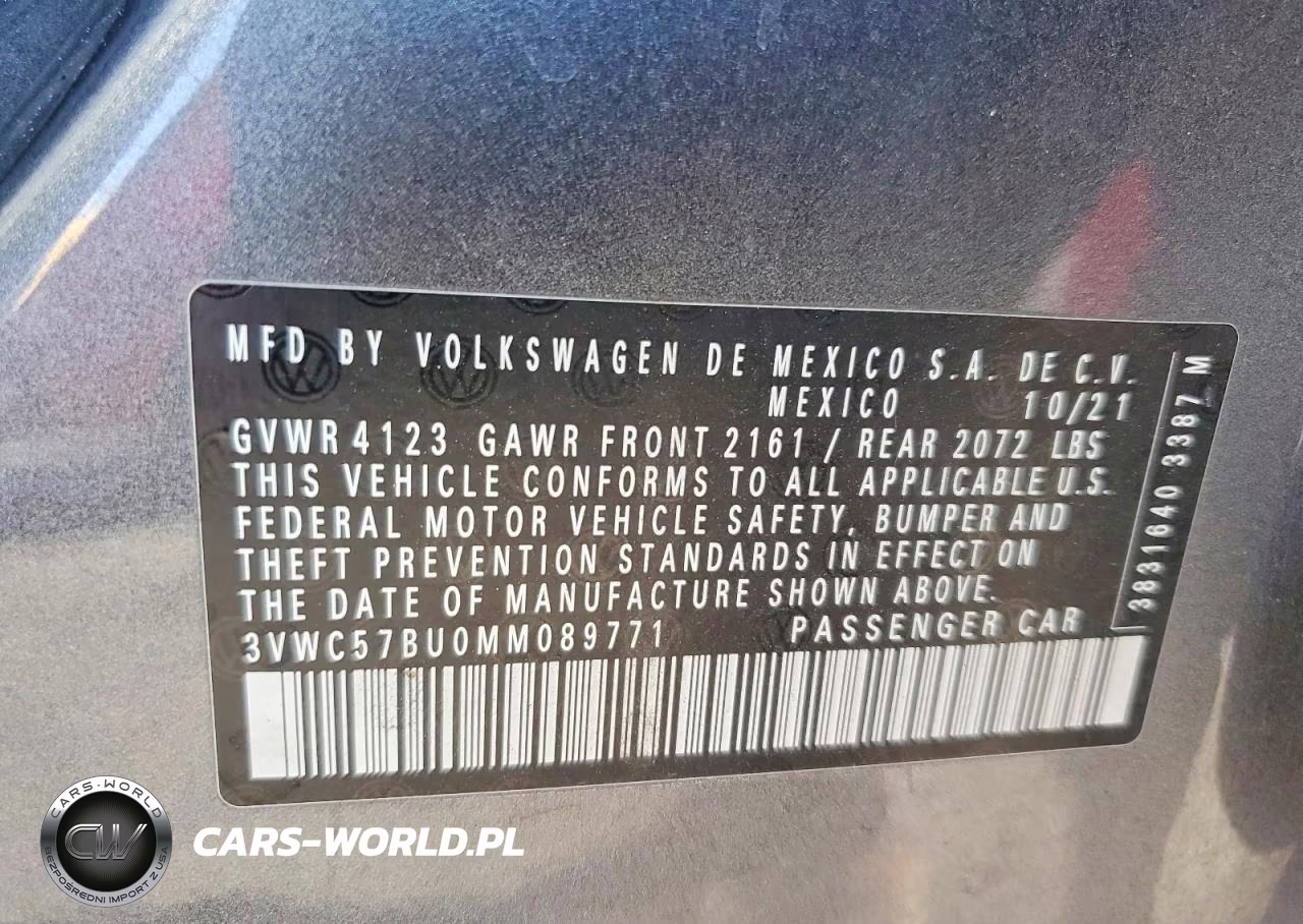 2021 Volkswagen Jetta S VIN:3VWC57BU0MM089771 - 12
