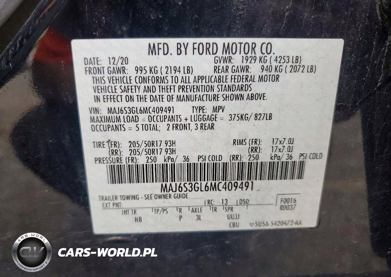 2021 Ford Ecosport Se VIN:MAJ6S3GL6MC409491 - 14