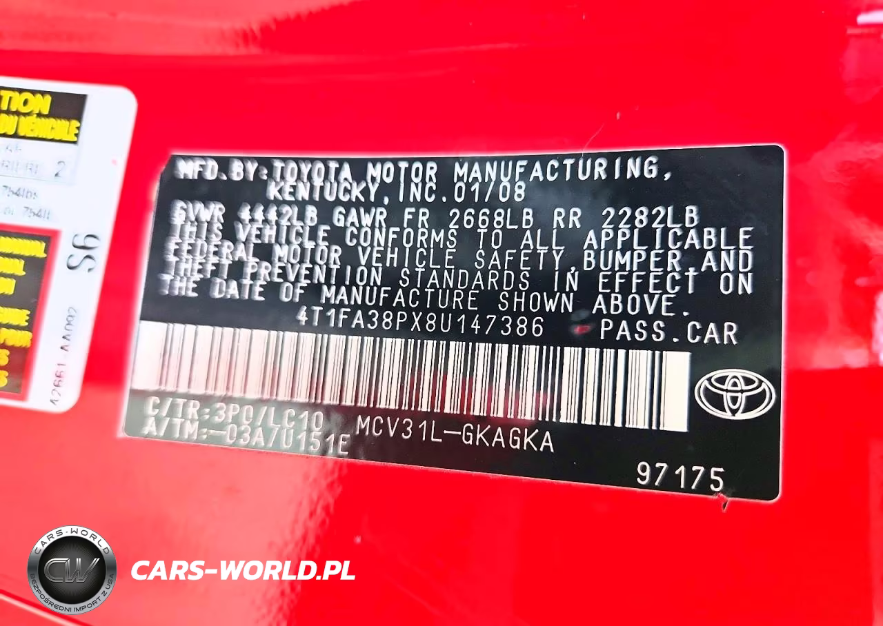 2008 Toyota Camry Solara Sle V6 VIN:4T1FA38PX8U147386 - 12