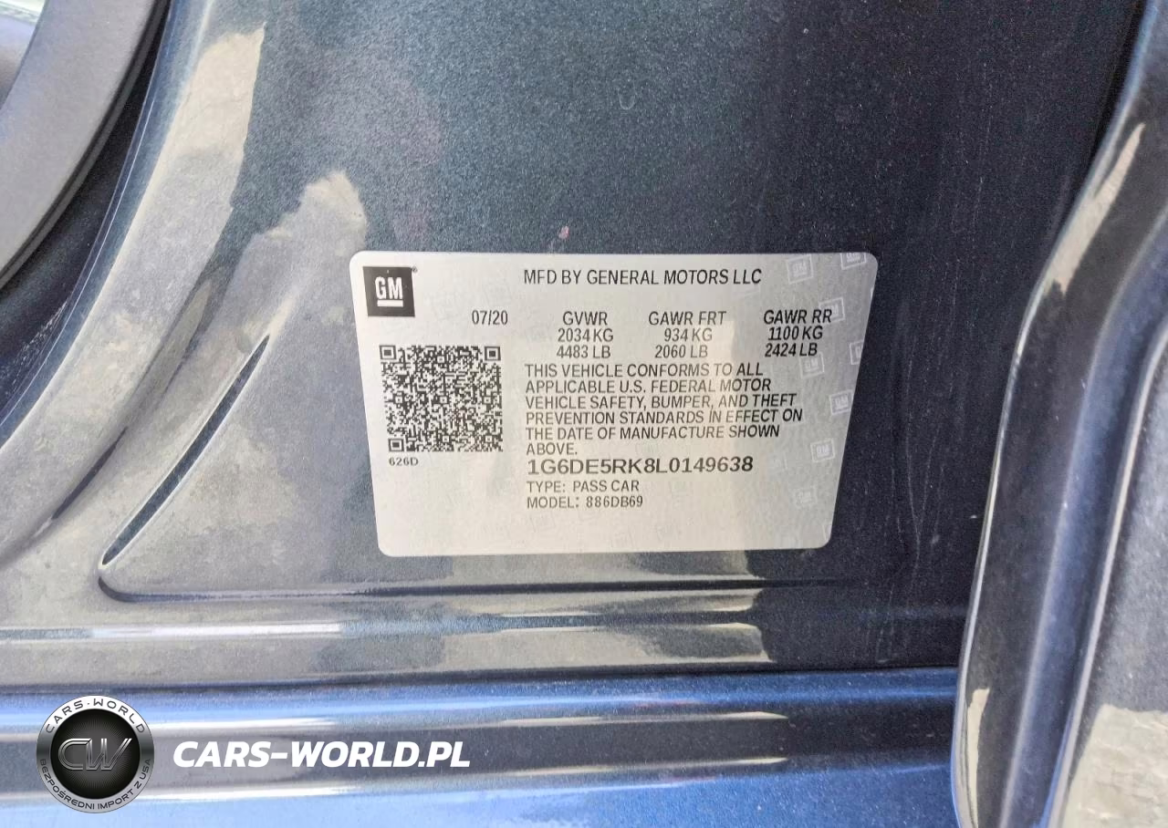 2020 Cadillac Ct4 Luxury VIN:1G6DE5RK8L0149638 - 12