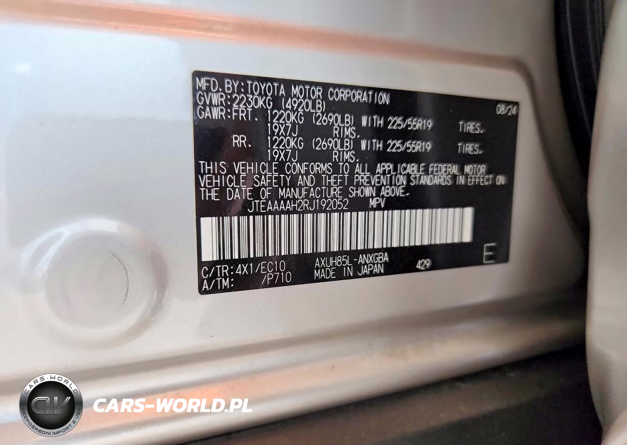 2024 Toyota Venza Xle VIN:JTEAAAAH2RJ192052 - 13