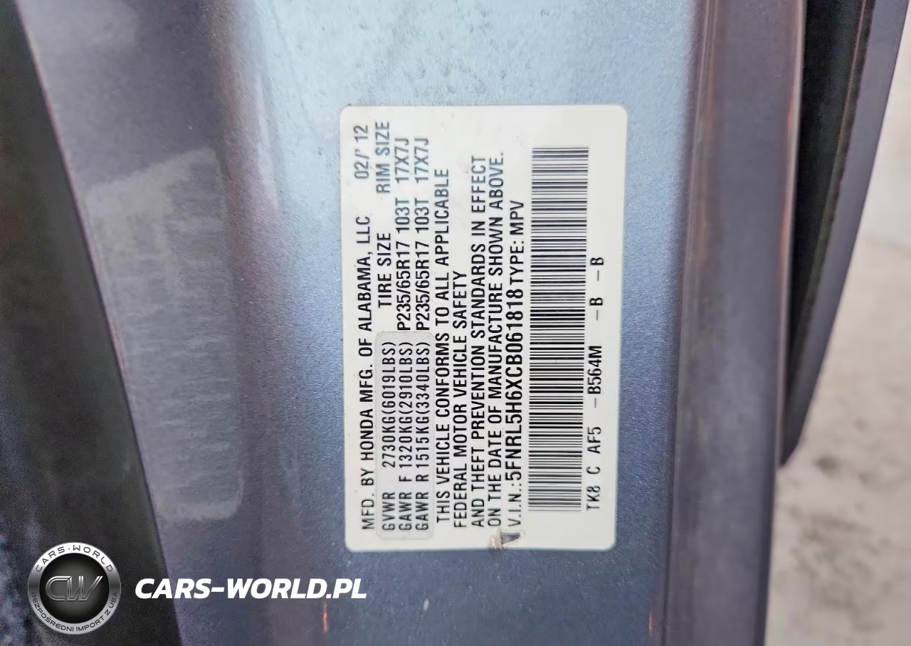 2012 Honda Odyssey Exl VIN:5FNRL5H6XCB061818 - 13
