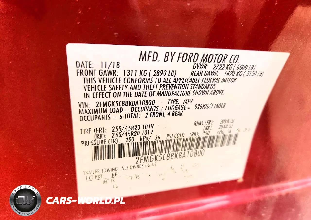 2019 Ford Flex Sel VIN:2FMGK5C88KBA10800 - 14