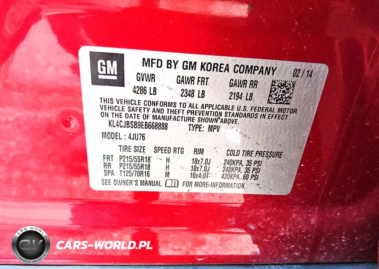 2014 Buick Encore Convenience VIN:KL4CJBSB9EB668888 - 12