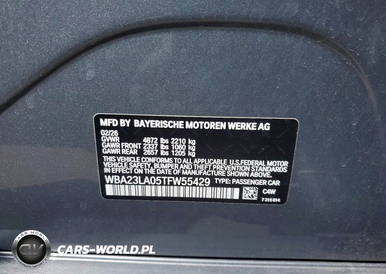 2026 BMW 330Xi VIN:WBA23LA05TFW55429 - 12