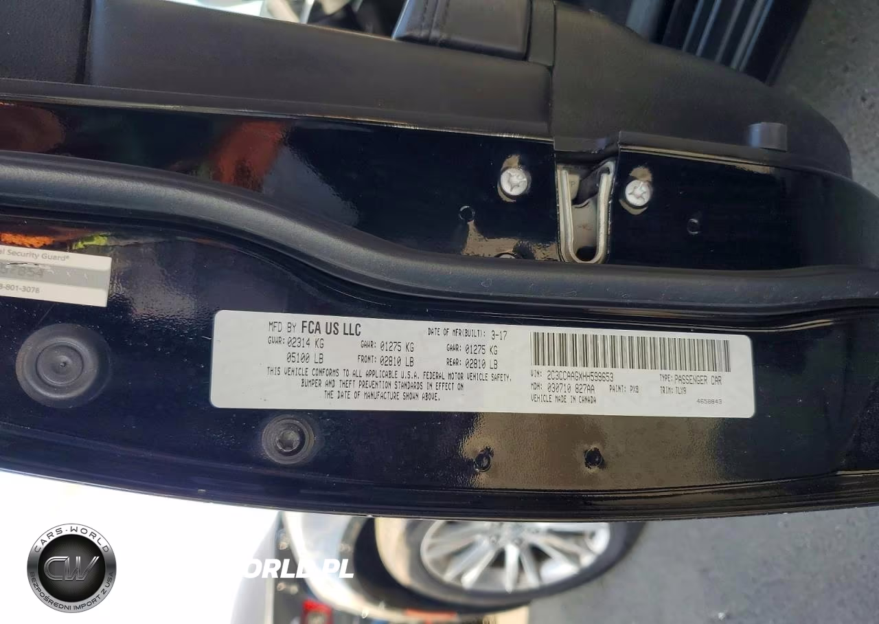 2017 Chrysler 300 Limited VIN:2C3CCAAGXHH599653 - 13