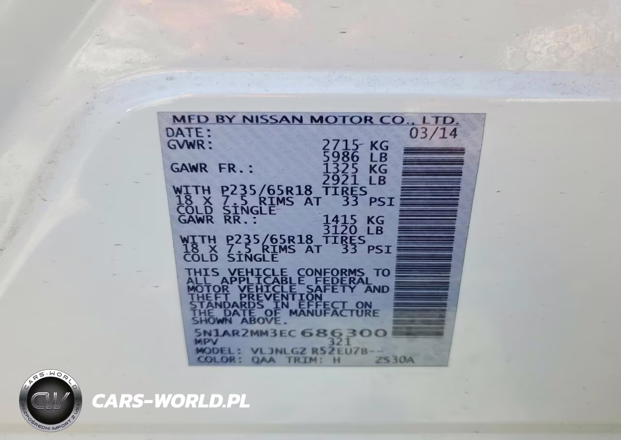 2014 Nissan Pathfinder Sl VIN:5N1AR2MM3EC686300 - 12